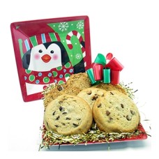 Penguin Holiday Cookie Plate (6 Cookies)